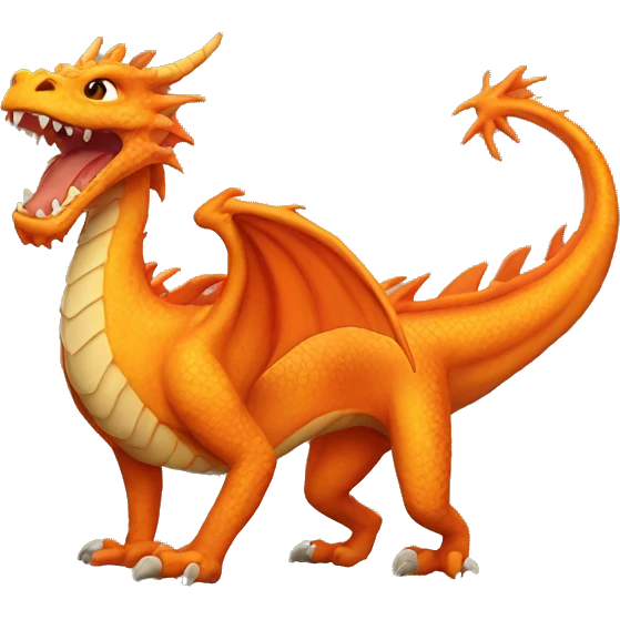 orange dragon emoji