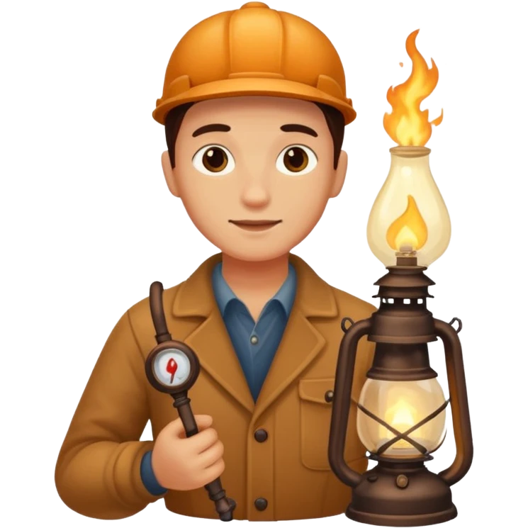 holding gas lamp emoji