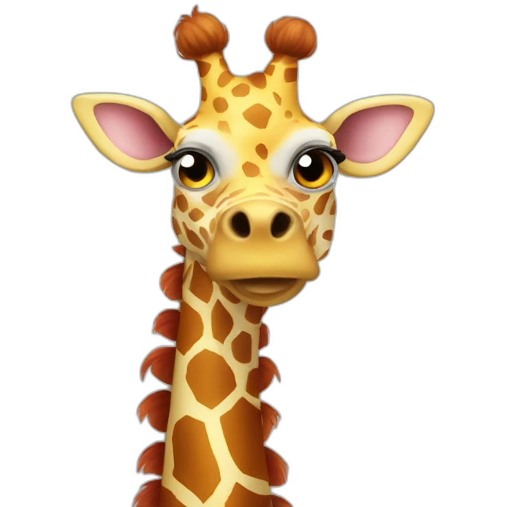 Giraffe clown emoji