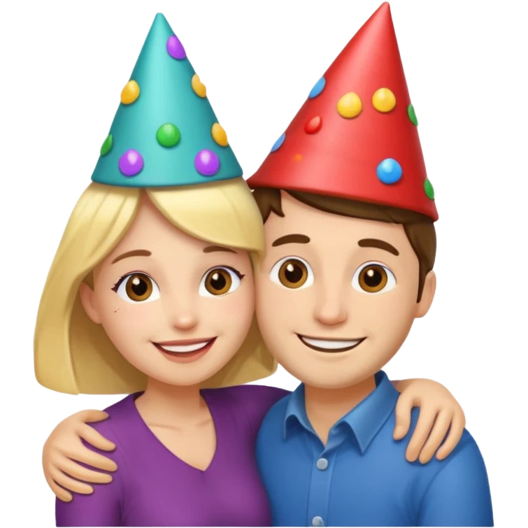 Couple hugs on photobooths emoji