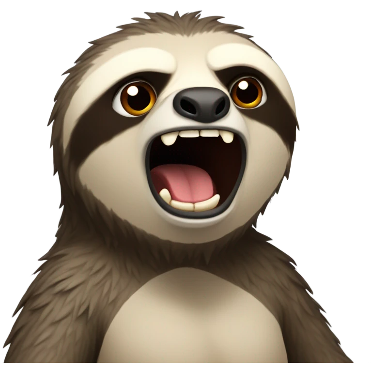 angry sloth emoji