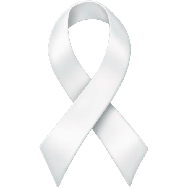 cute white ribbon emoji