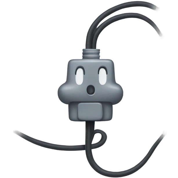 Eletric cable mickie mouse connector emoji