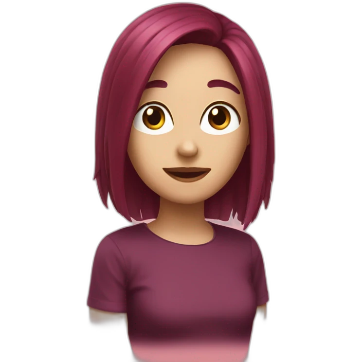 Chat rouge emoji