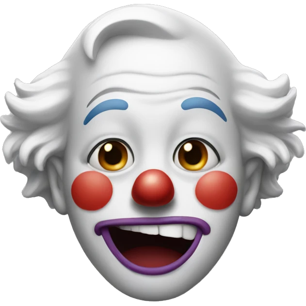 Clown smiling and crying emoji