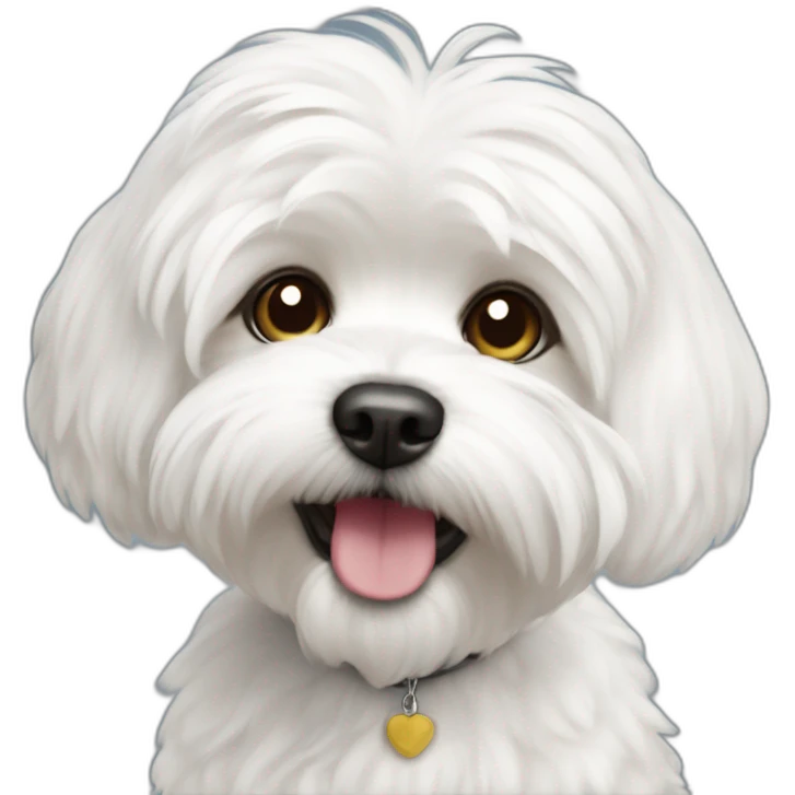 Maltese bichón emoji