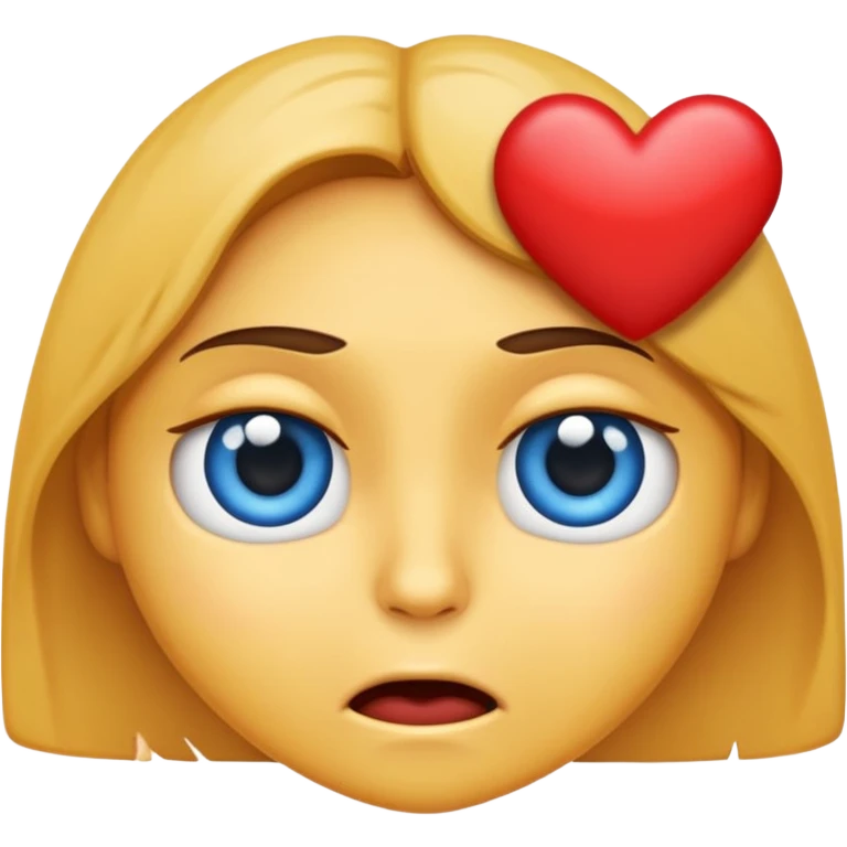 Generame un emoji que tenga los ojos de corazón roto y llore emoji
