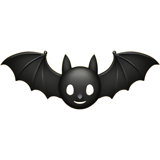 Make a emoji of bat logo batman edition  emoji