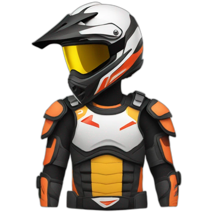 Moto-cross armor emoji