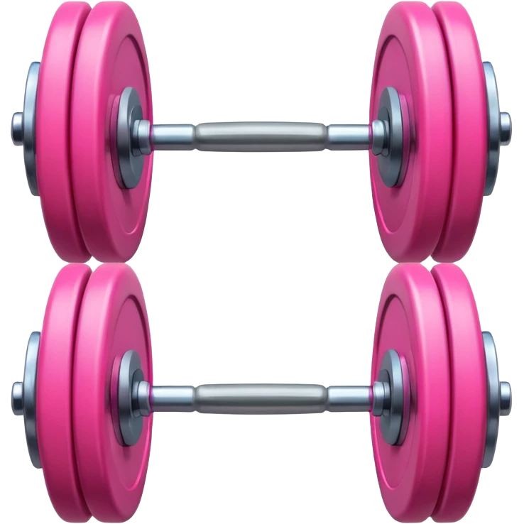pink barbell emoji