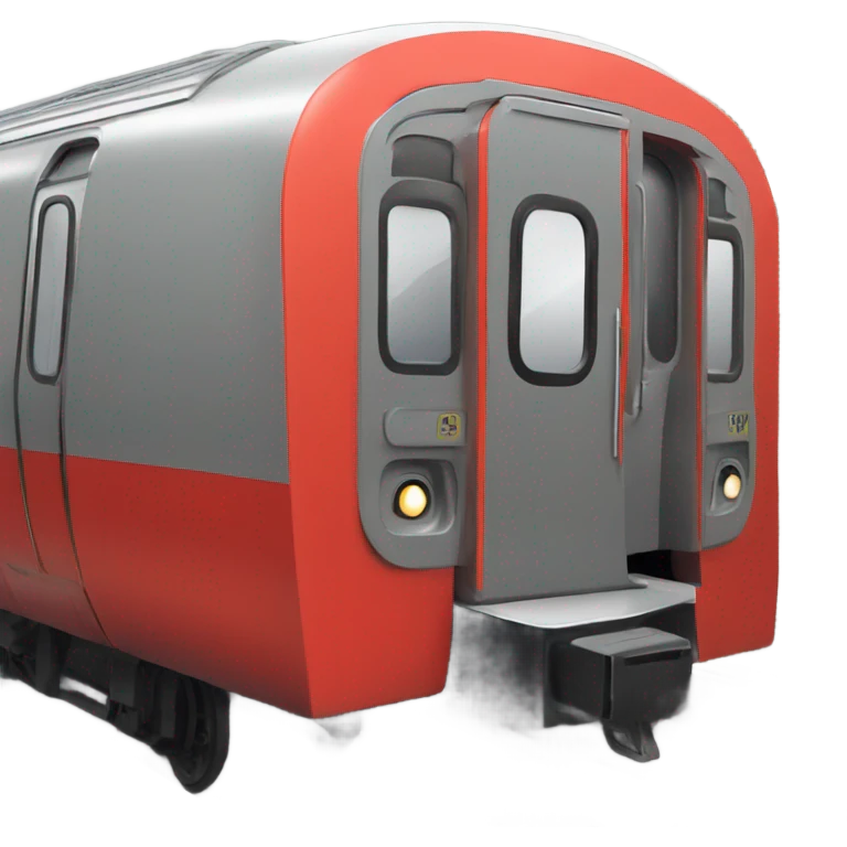 london underground train car side , from the side view emoji
