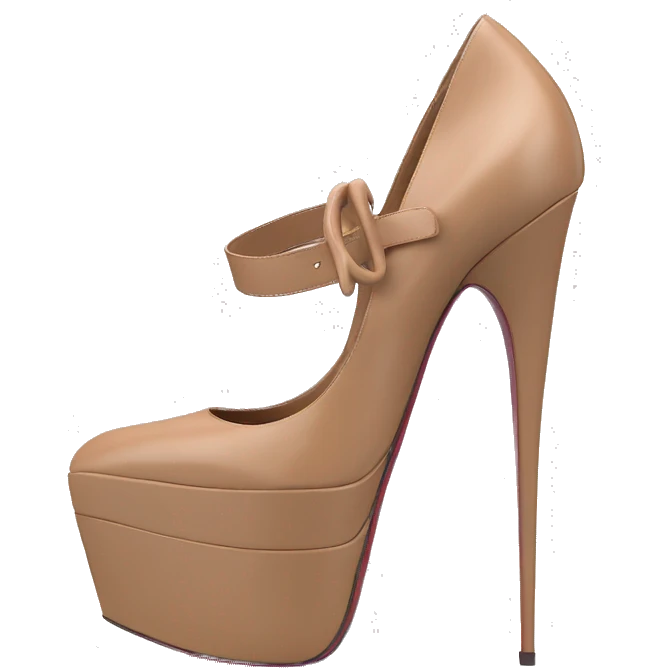 VALENTINO Tan-go PLATFORM PUMP blackberry  emoji