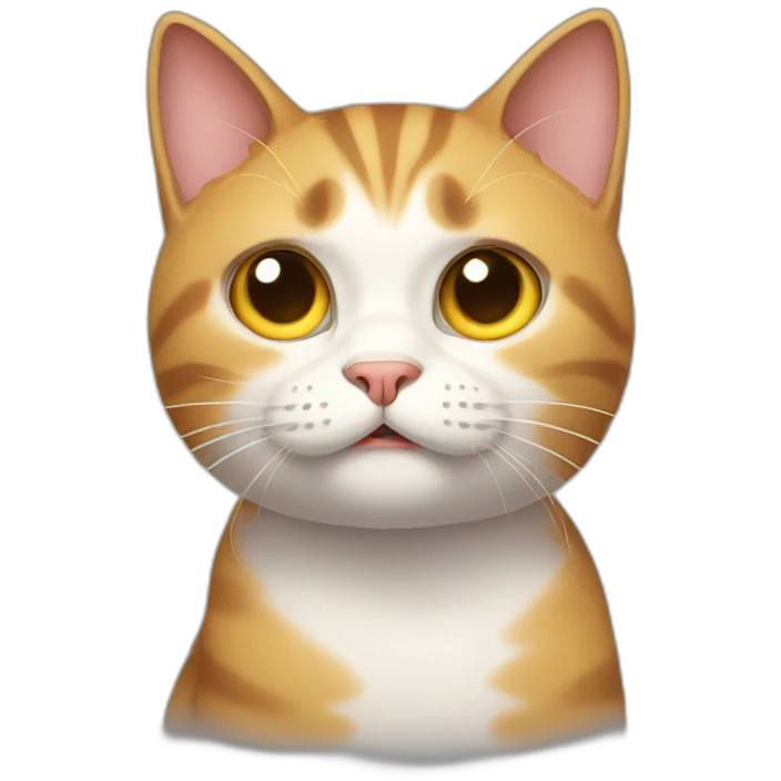 Stunned cat emoji