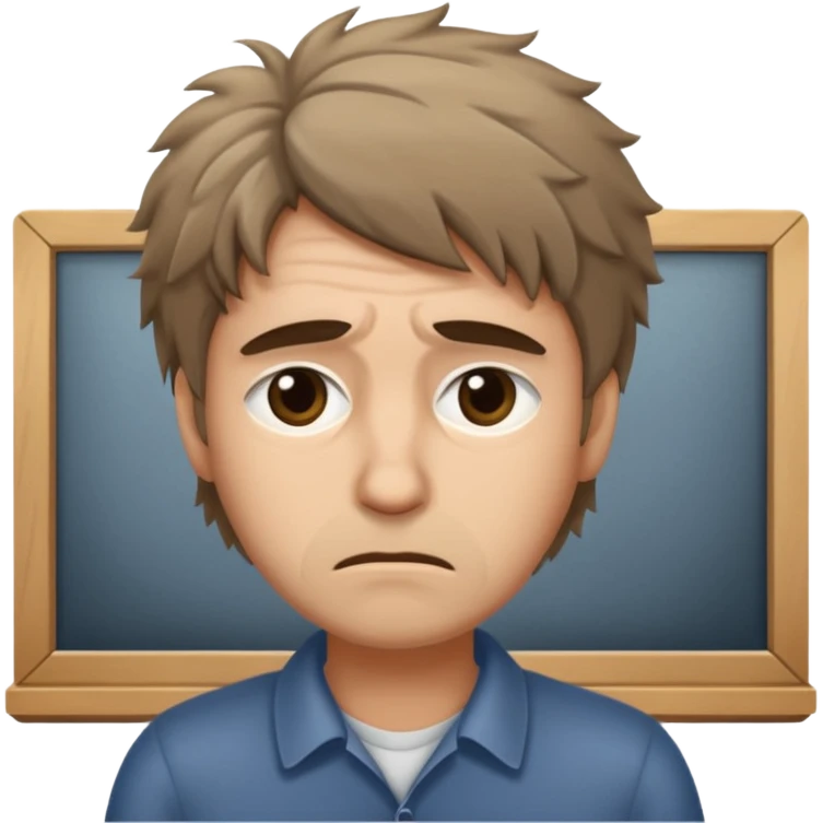 a shop owner who is not satisfied with local sales and is sad and tired of getting no response emoji