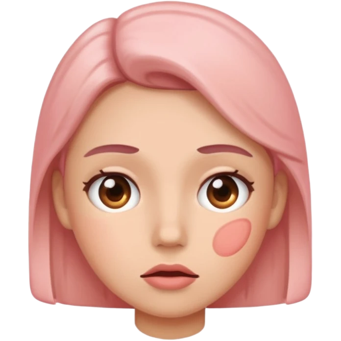 Blush nervously  emoji