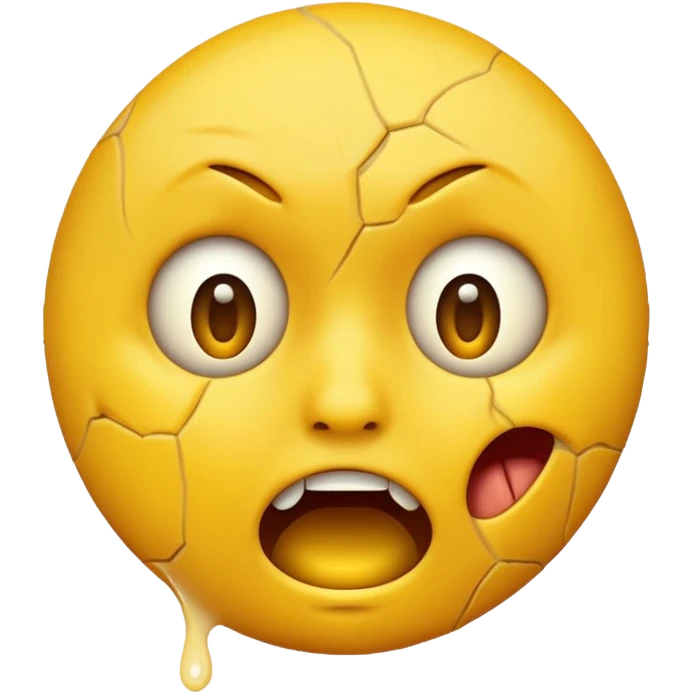Yellow emoji face ripping it’s skin off emoji