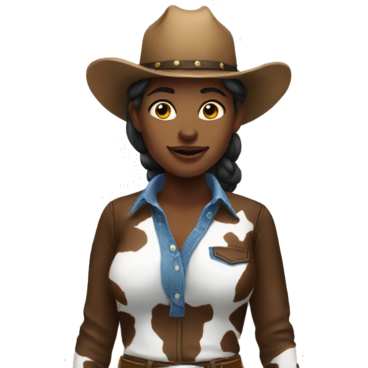 Cow-girl emoji