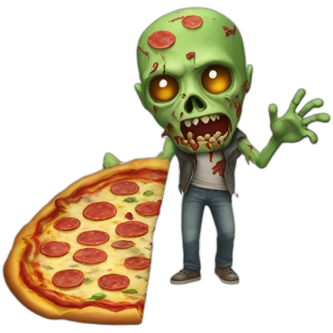 pizza zombie emoji