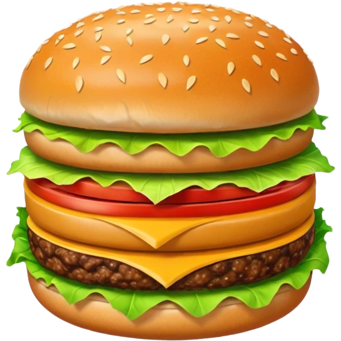 Hamburger with big butt emoji