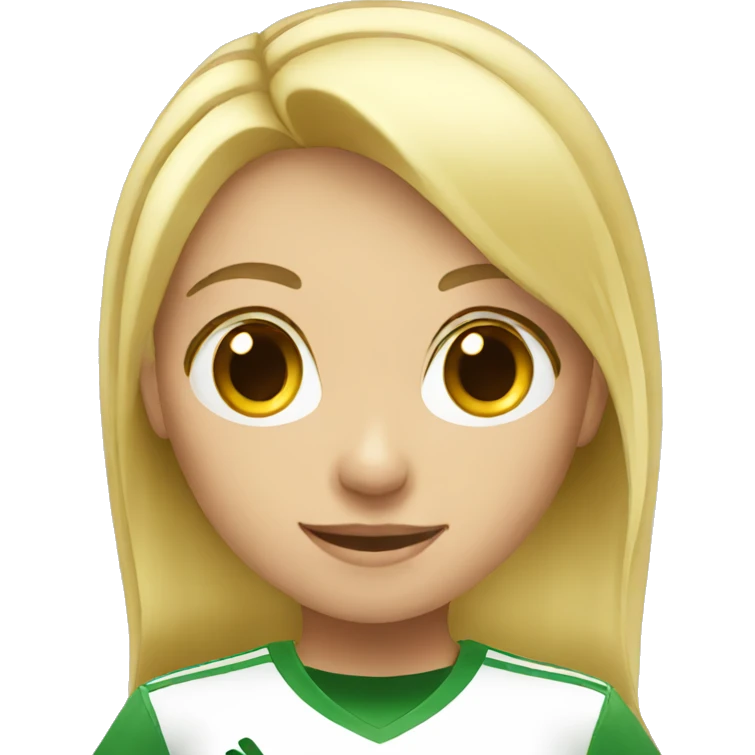 blond soccer girl emoji