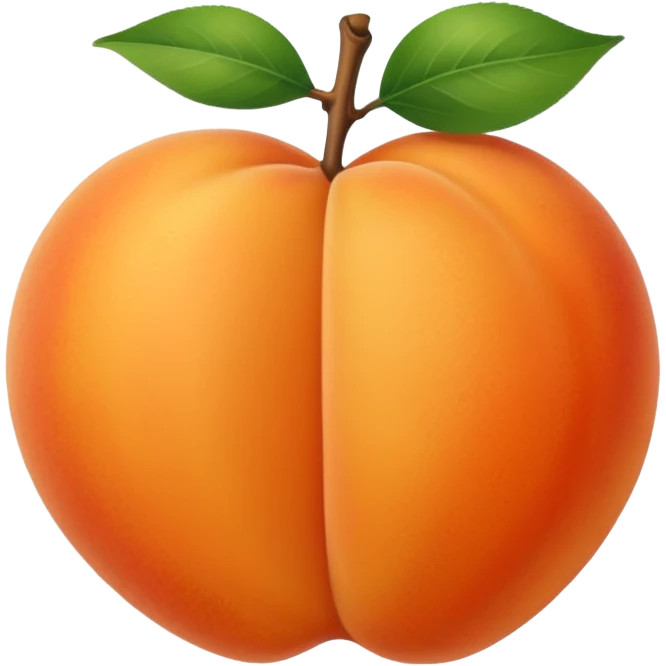 abricot unique sans feuille emoji