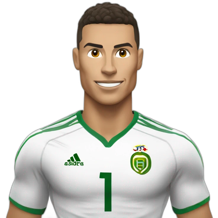 Ronaldo sur une chèvre emoji