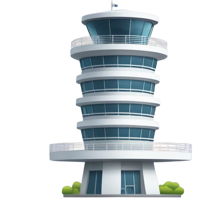 simple control tower  emoji