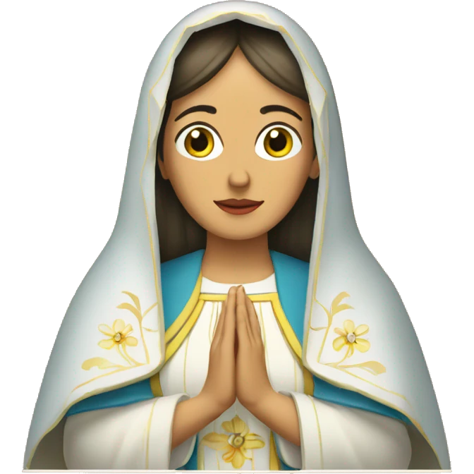 La Virgen Maria deportista emoji