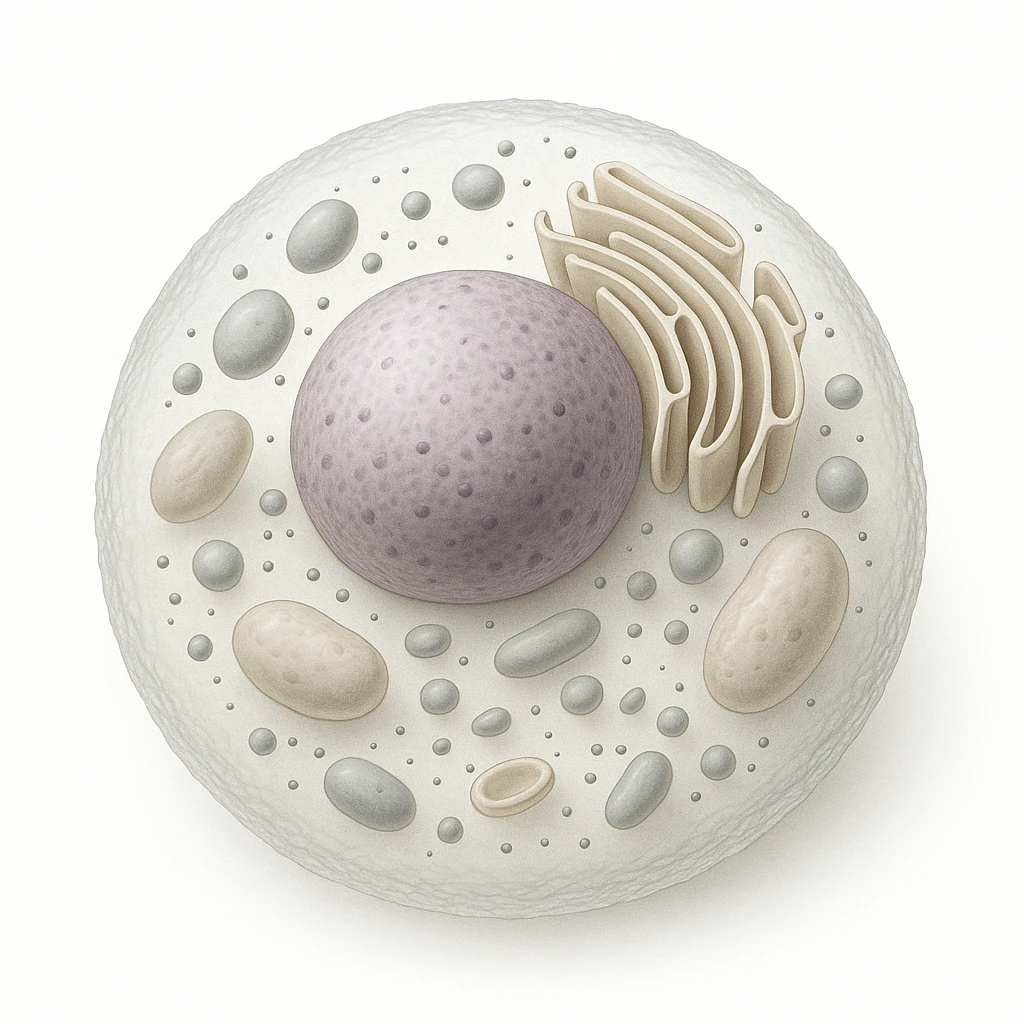 A highly detailed, scientifically accurate of a biological topics, on a white background, ultra-realistic 3D illustration.  The style should be clean lab-textbook style with subtle shadows and depth. Microscope-like precision, no artistic stylization. emoji