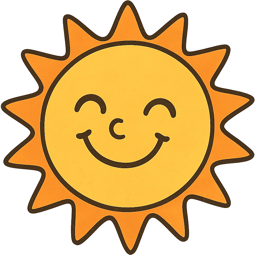 smiling sun emoji
