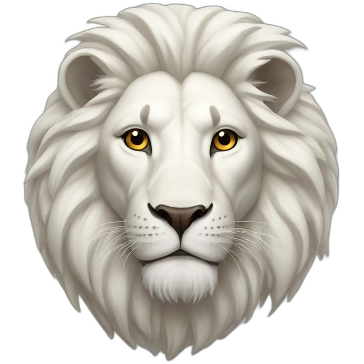 white lion emoji
