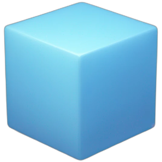 Light blue cube emoji