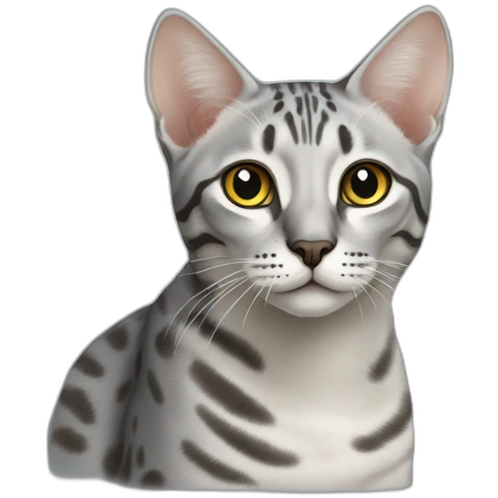 Egyptian Mau cat emoji