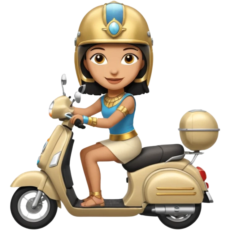 cleopatra drive scooter emoji