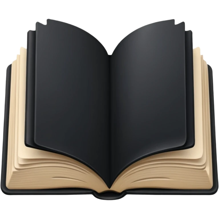 open book with completely black pages emoji