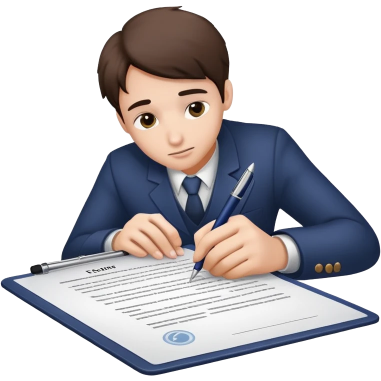 signing a document emoji