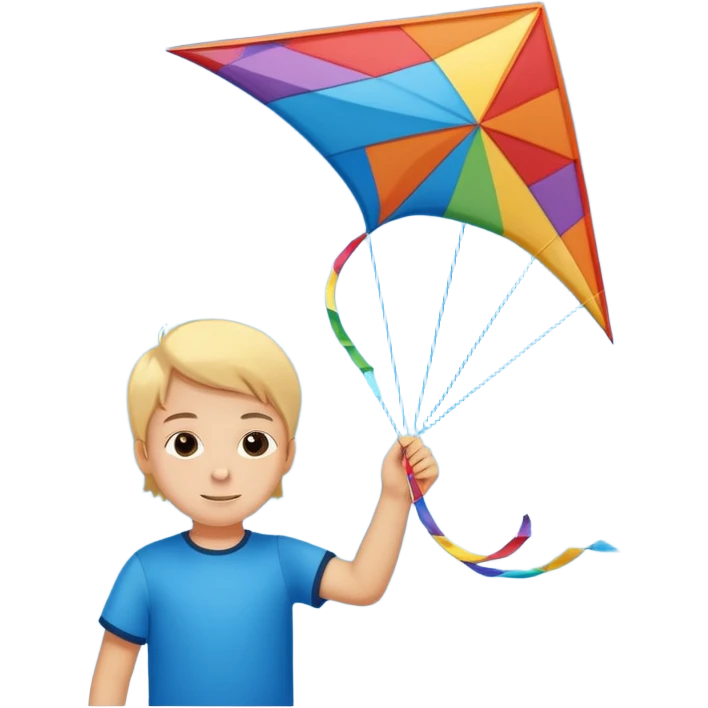 child with kite,Kite Flyers, big kite. emoji