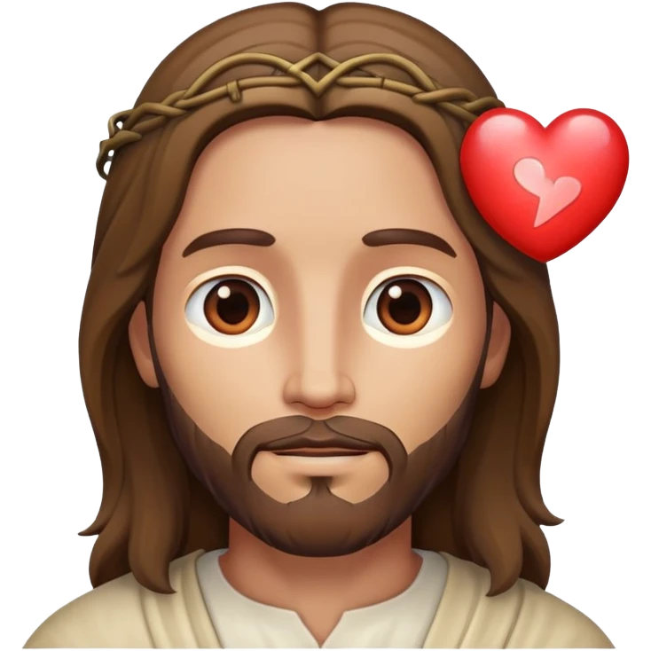 Jesus with heart emoji