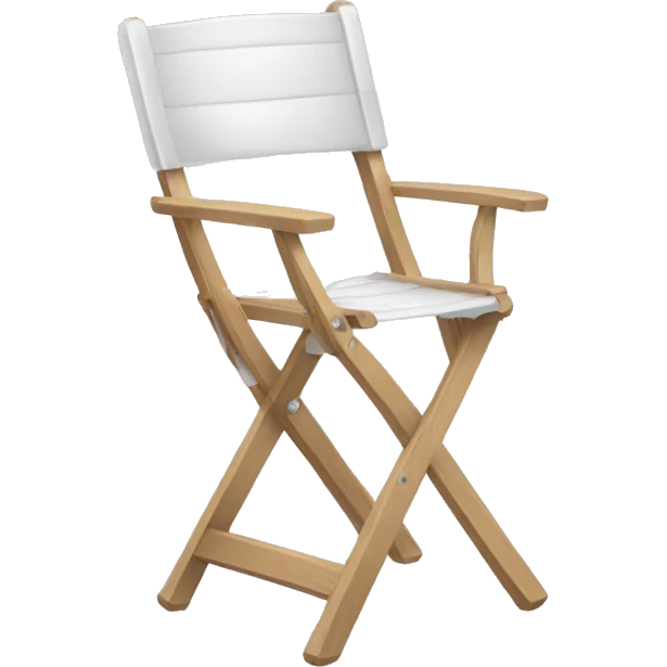 White folding chair emoji