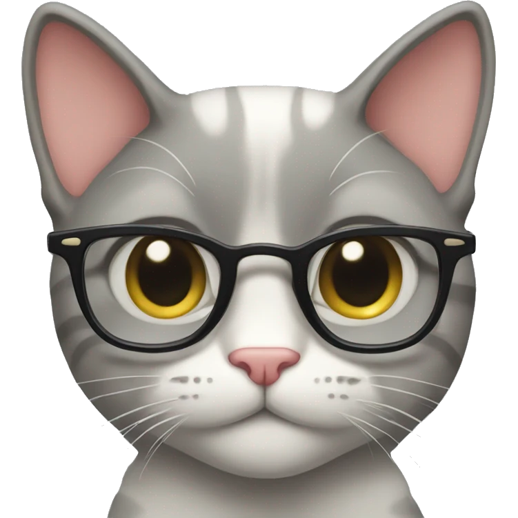 Preppy cat emoji