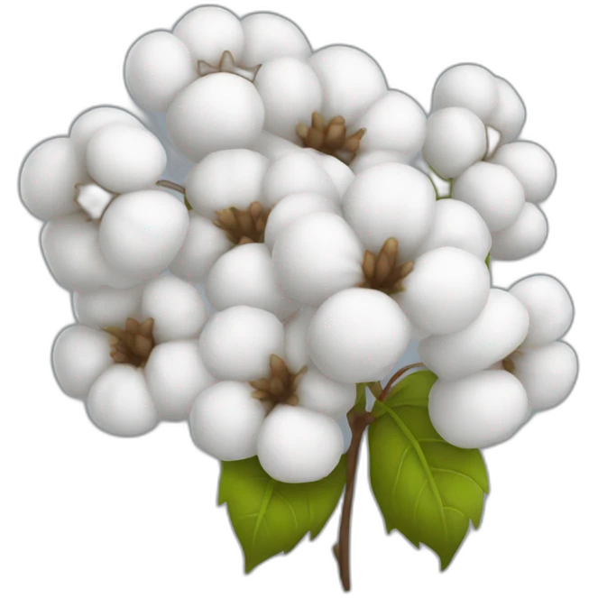 Cotton flower bunch  emoji