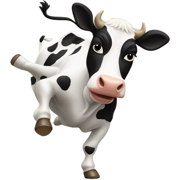 Cow break dancing emoji