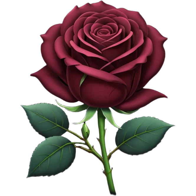 Rosa negra emoji