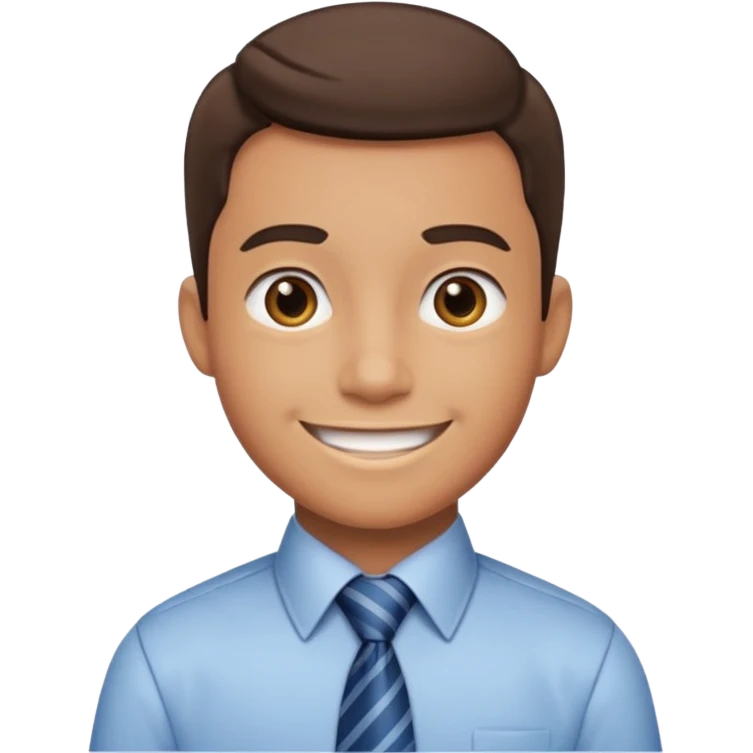 office boy with tie  emoji