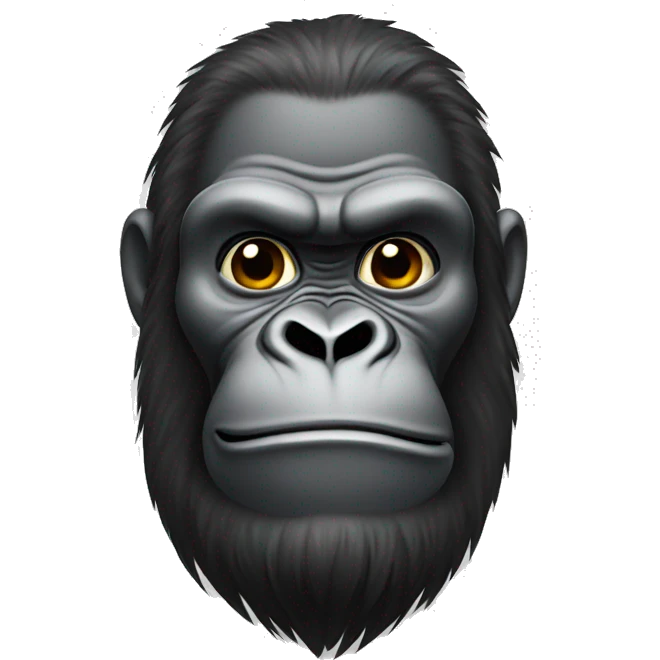 Gorilla with goatee emoji