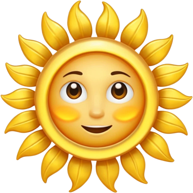 tangled sun no face emoji