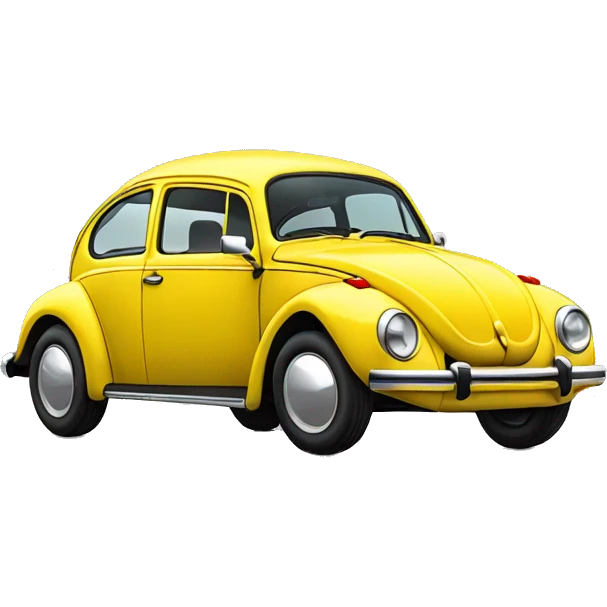 Vw bug yellow emoji