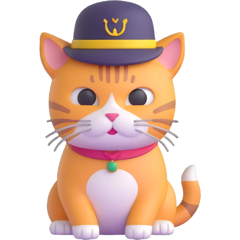 cat with hat emoji
