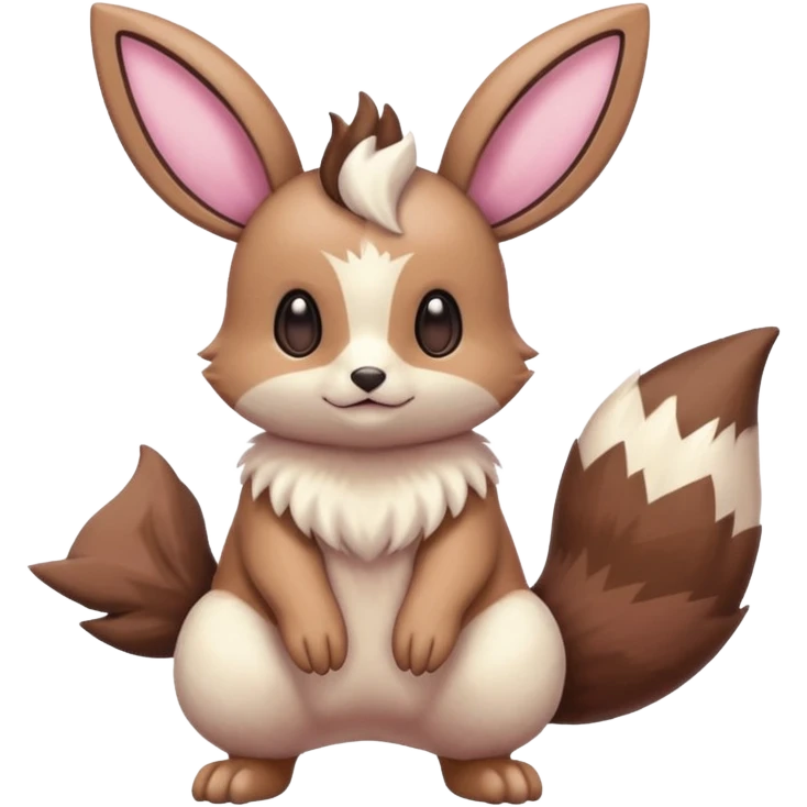 Lopunny-Buneary-Eevee-Furret-Linoone-fusion (full body) emoji