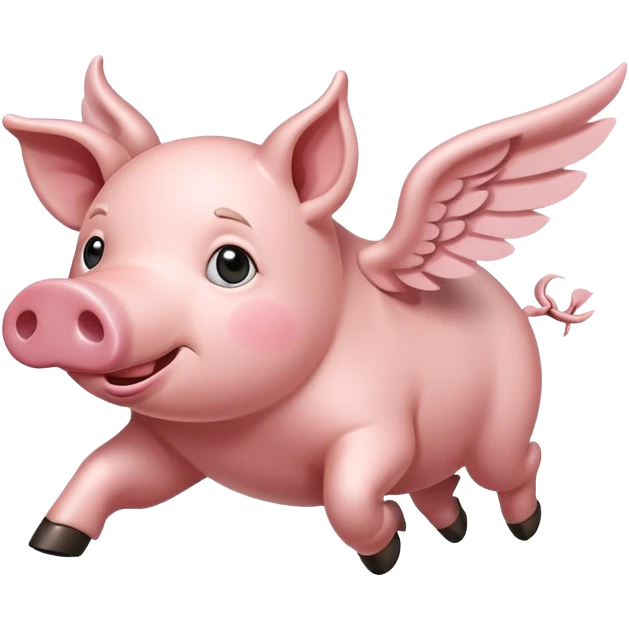 Un puerco volando  emoji